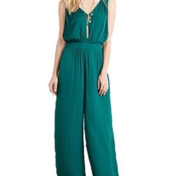 Nomad Pants & Jumpsuits Nwt Anthro Nomad Emerald Green Jumpsuit